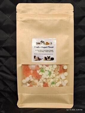 Fruit & Yogurt Blend for Chinchilla, Guinea Pigs, Bunnies, Sugar Gliders, Rats